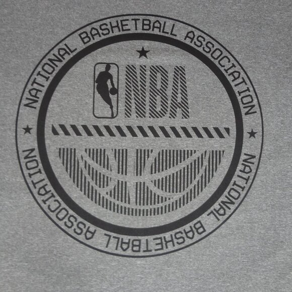 NWT NBA NATIONAL BASKETBALL ASSOCIATION GRAY XXL 2XL T-SHIRT K810 - Picture 1 of 5